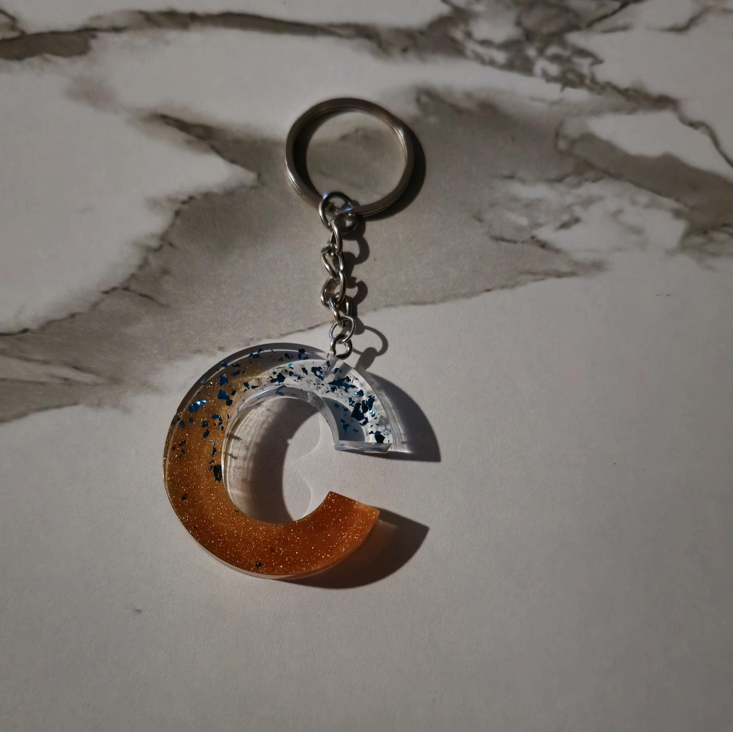 Resin Crafts keychain Alphabet A to Z
